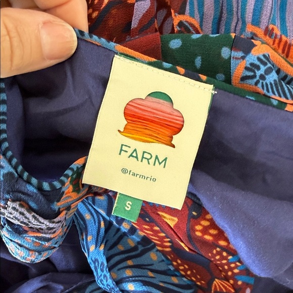 FARM Rio Colorful dress Farm Rio Blue Cool Leopard Print Ruffle Maxi Dress EUC - Picture 4 of 14